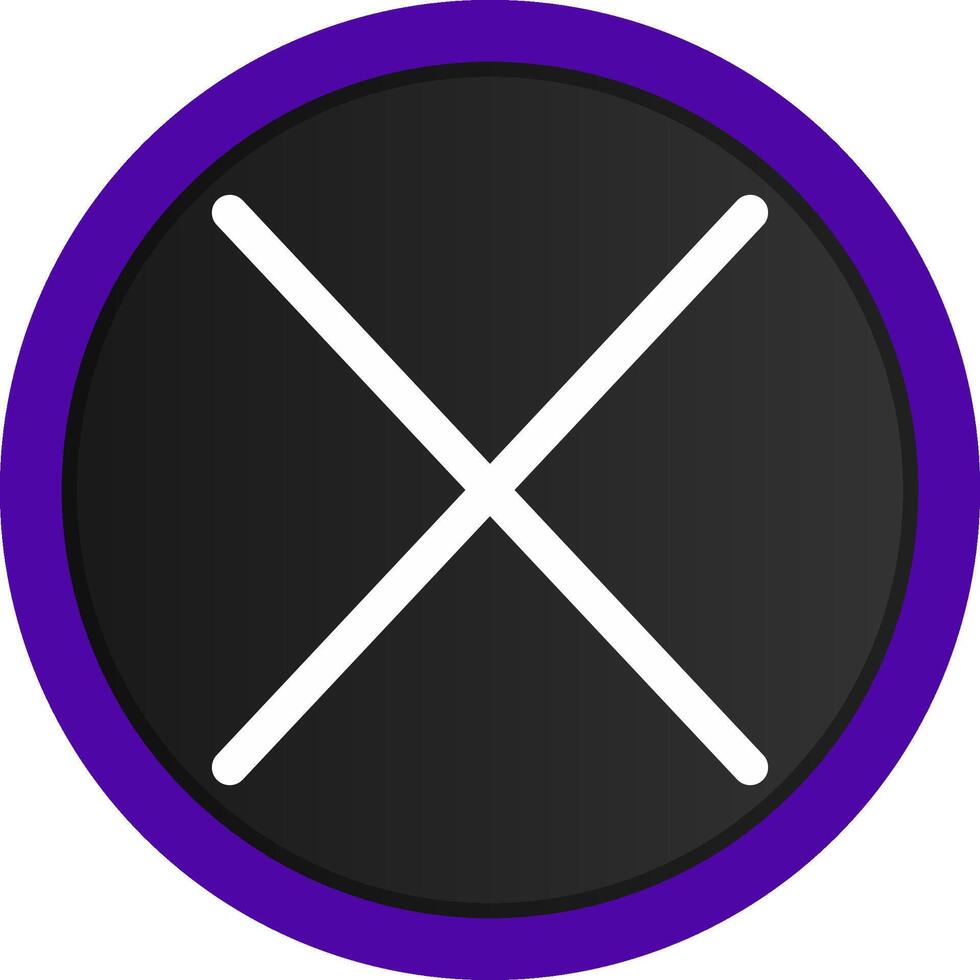 Crose Creative Icon Design vector