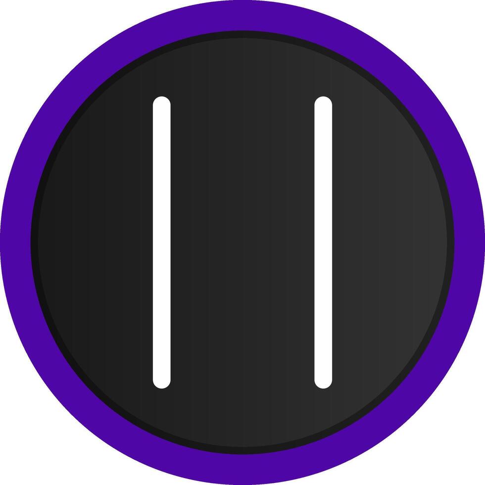 Pause Creative Icon Design vector
