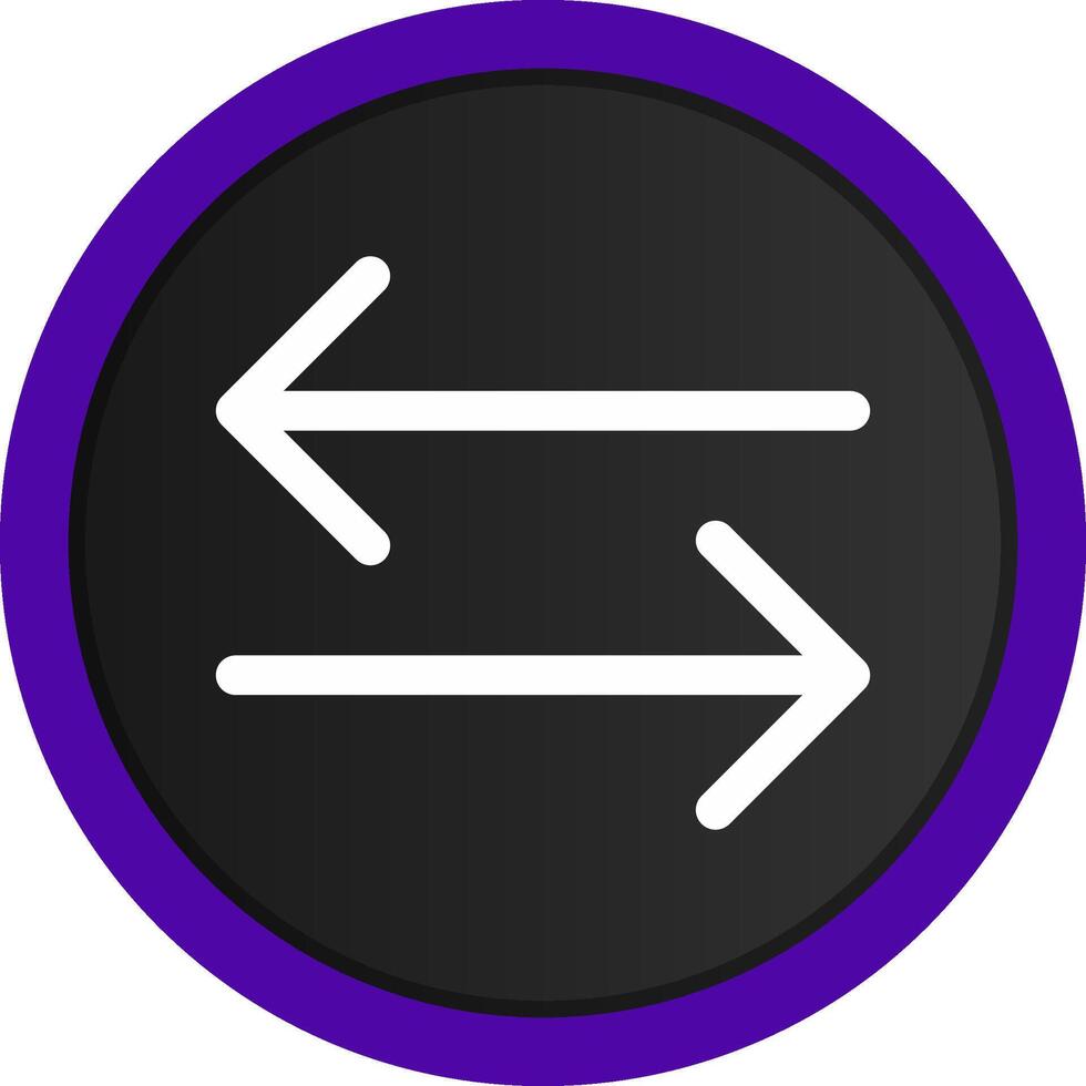 Double Arrow Creative Icon Design vector