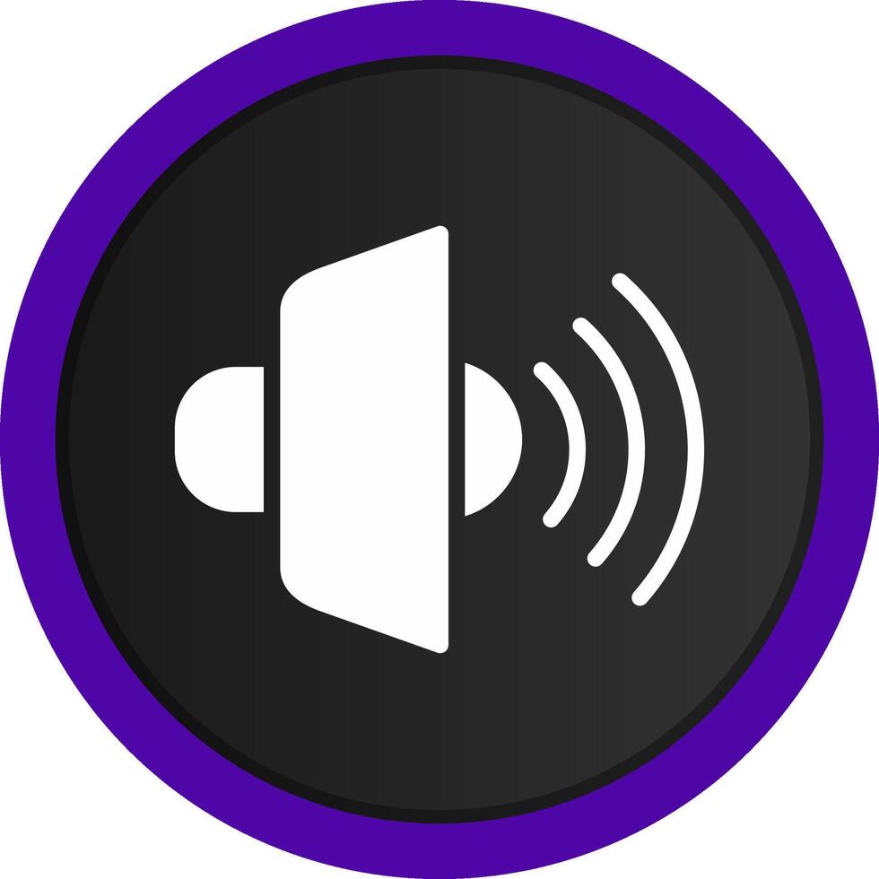 Loud Speaker Creative Icon Design vector