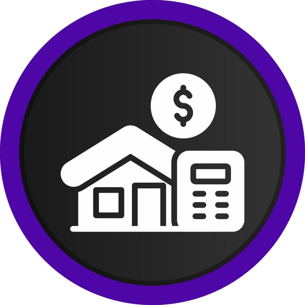 Home Loan Calculator Creative Icon Design vector