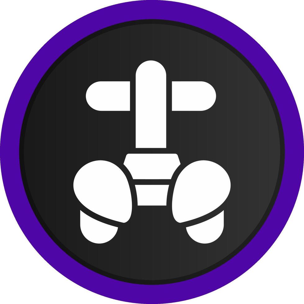 Police Segway Creative Icon Design vector
