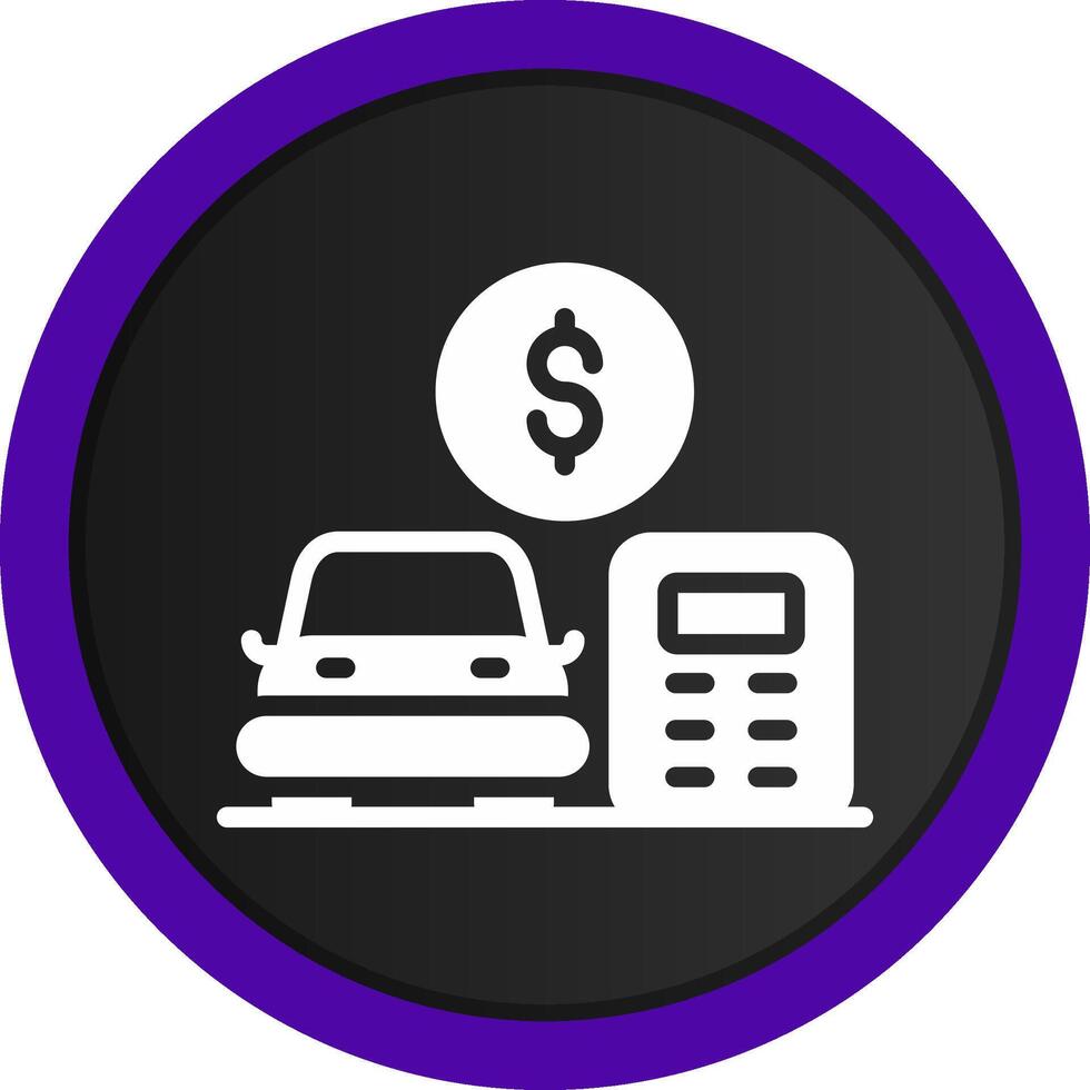 Car Loan Calculator Creative Icon Design vector