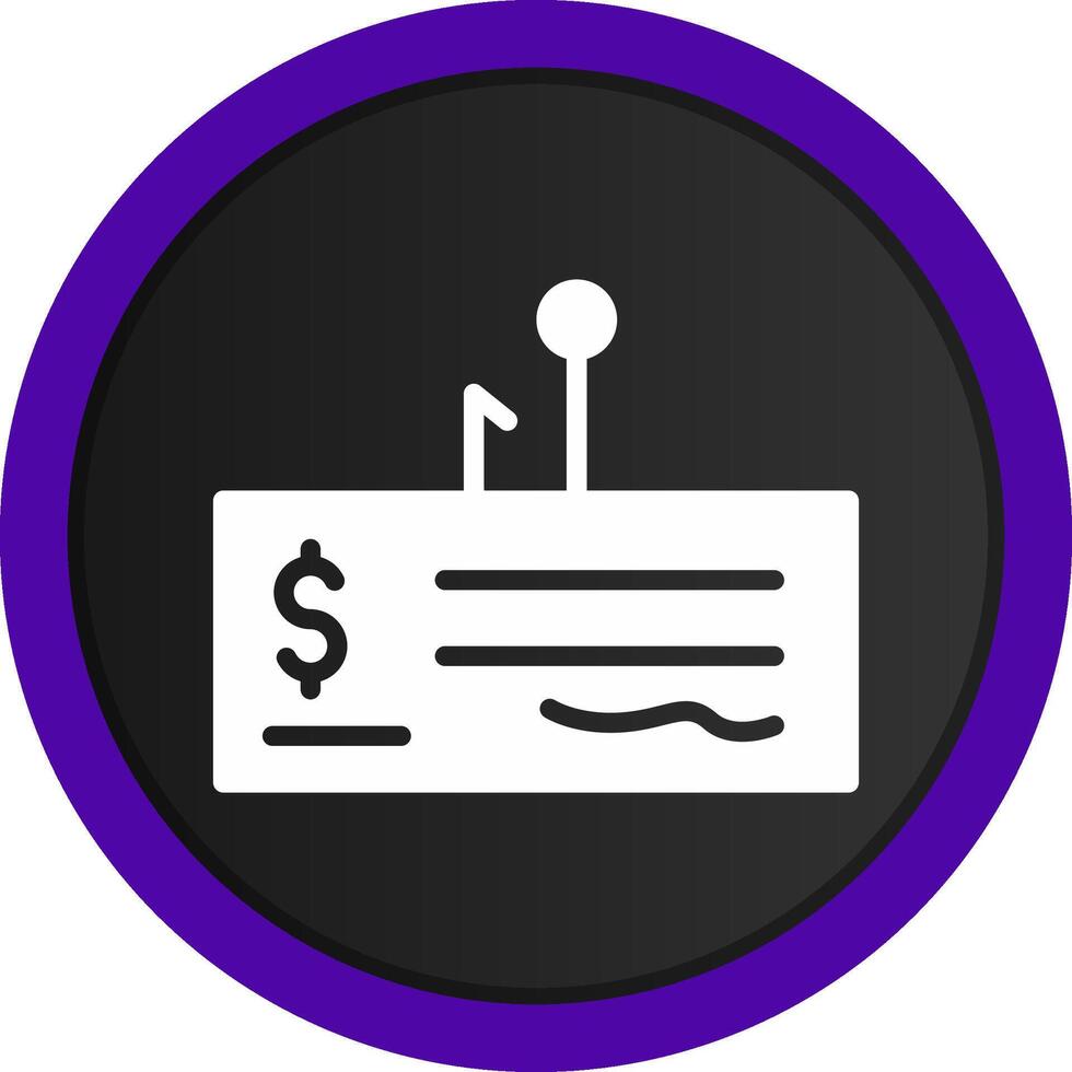 Cheque Fraud Creative Icon Design vector