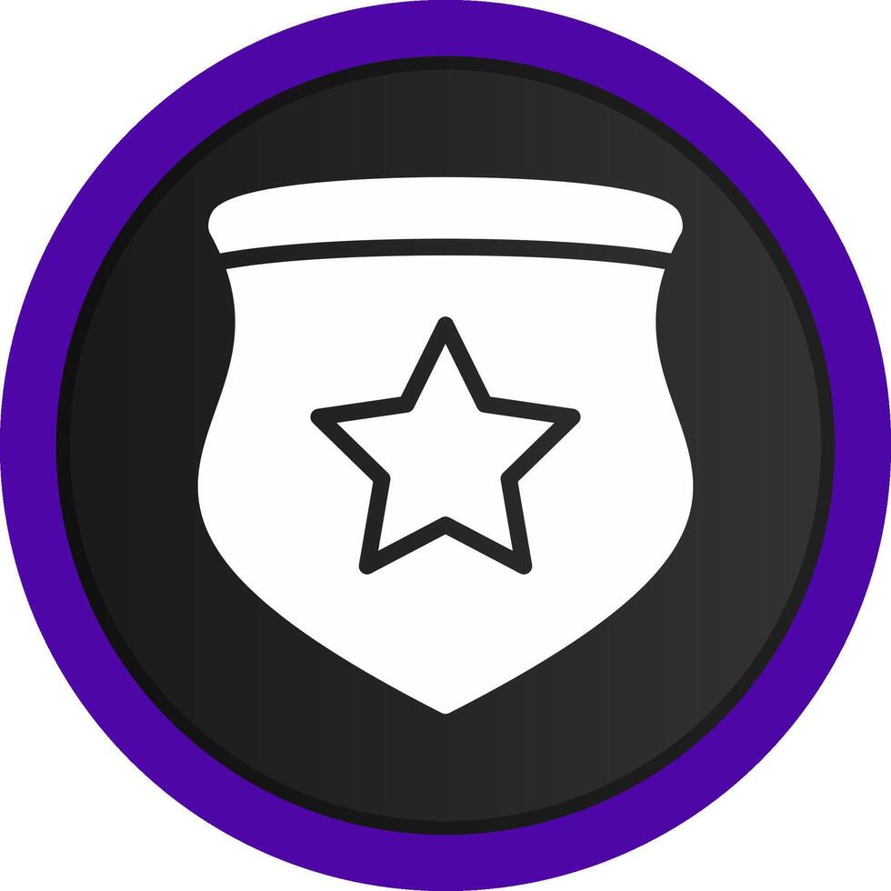 Police Badge Creative Icon Design vector