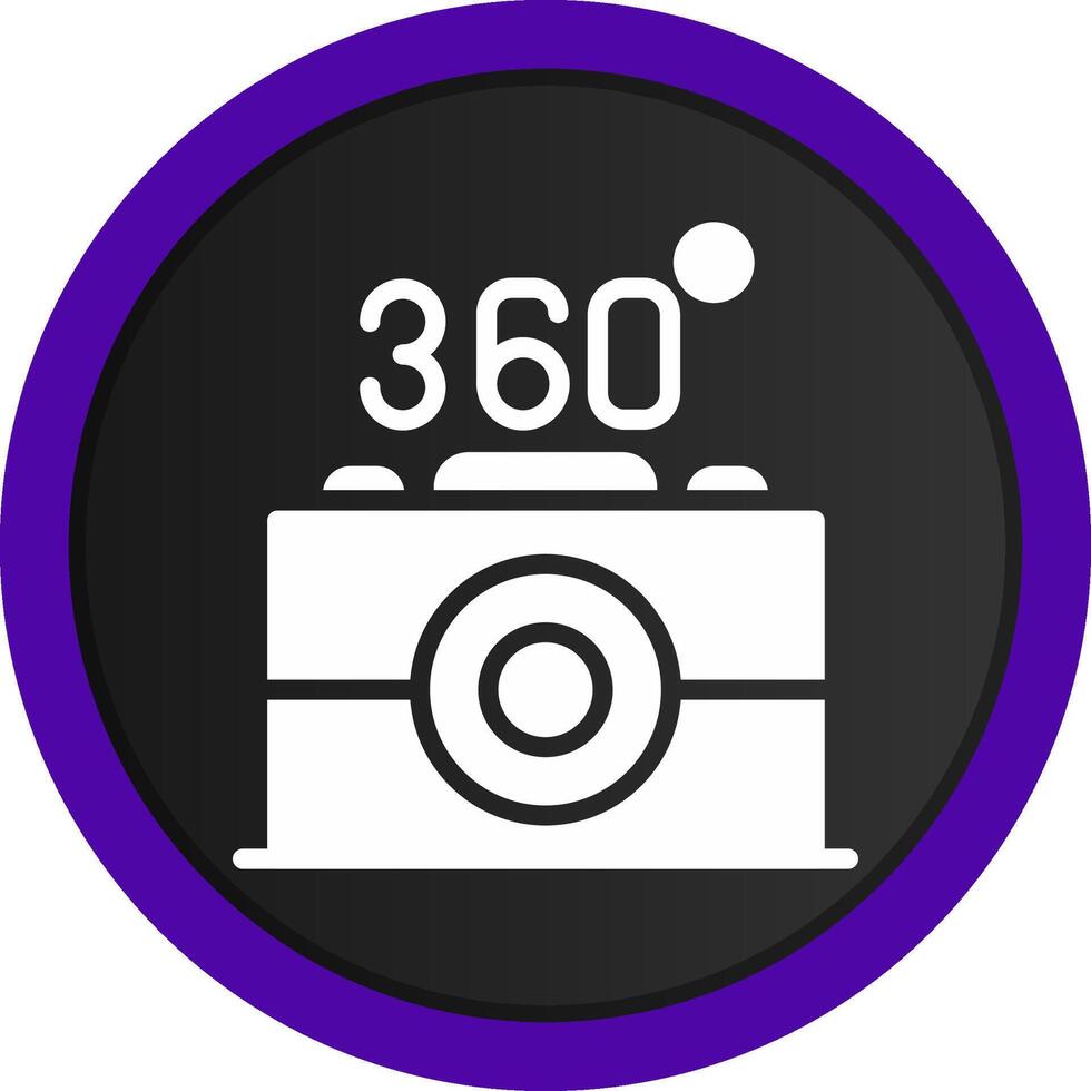 360 Camera Creative Icon Design vector