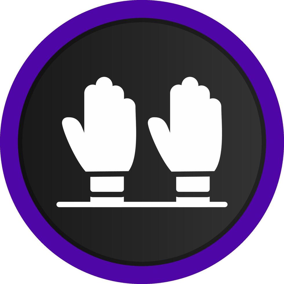 Exam Gloves Creative Icon Design vector