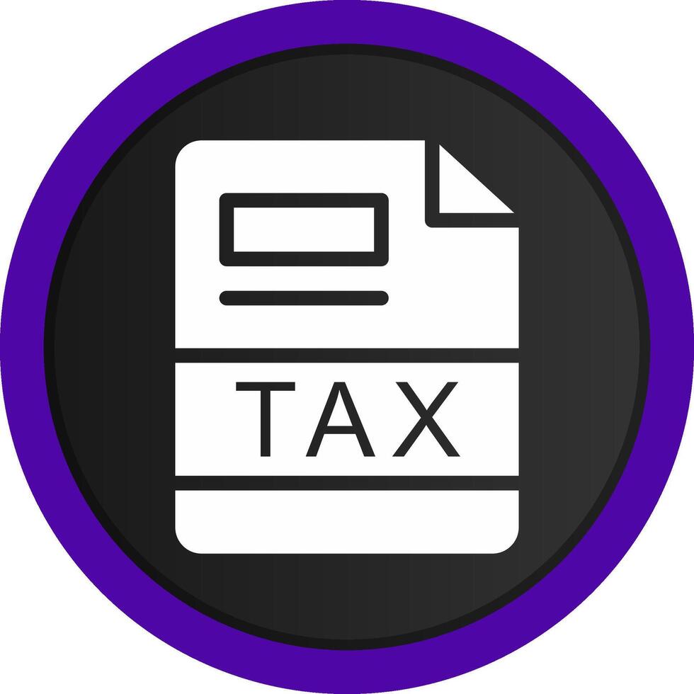 TAX Creative Icon Design vector