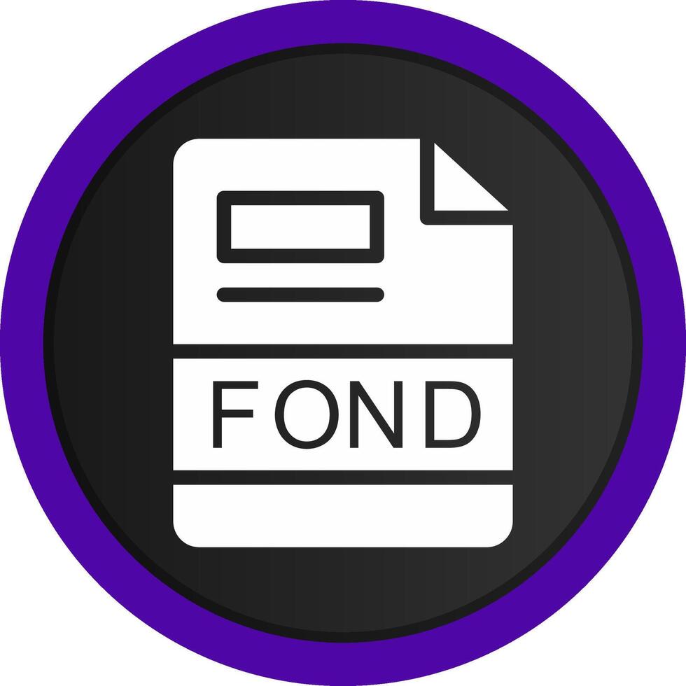 FOND Creative Icon Design vector