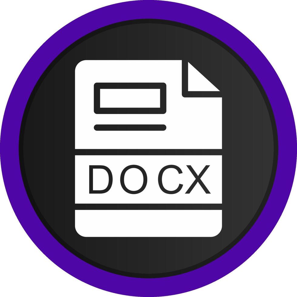 DOCX Creative Icon Design vector