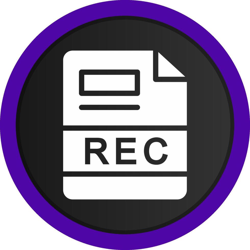 REC Creative Icon Design vector