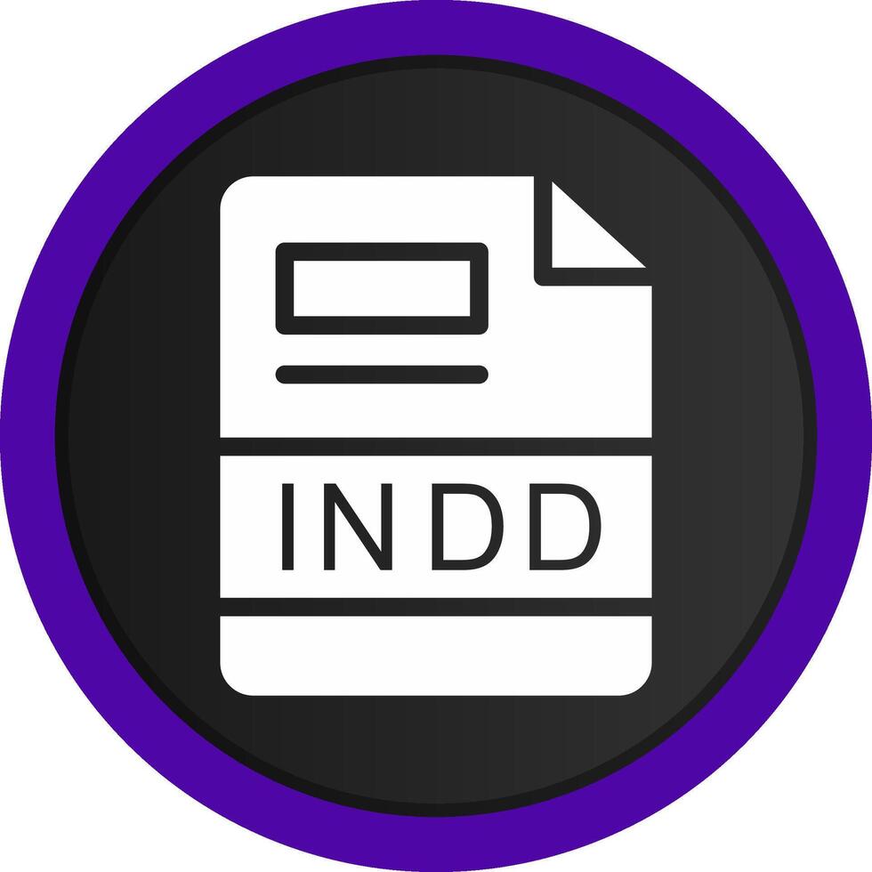 INDD Creative Icon Design vector