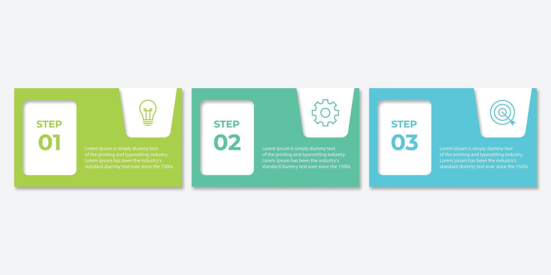 Infographic design template. Creative concept with 3 steps vector