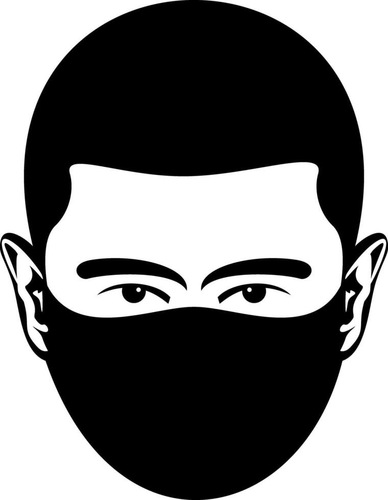 people using masks vector art