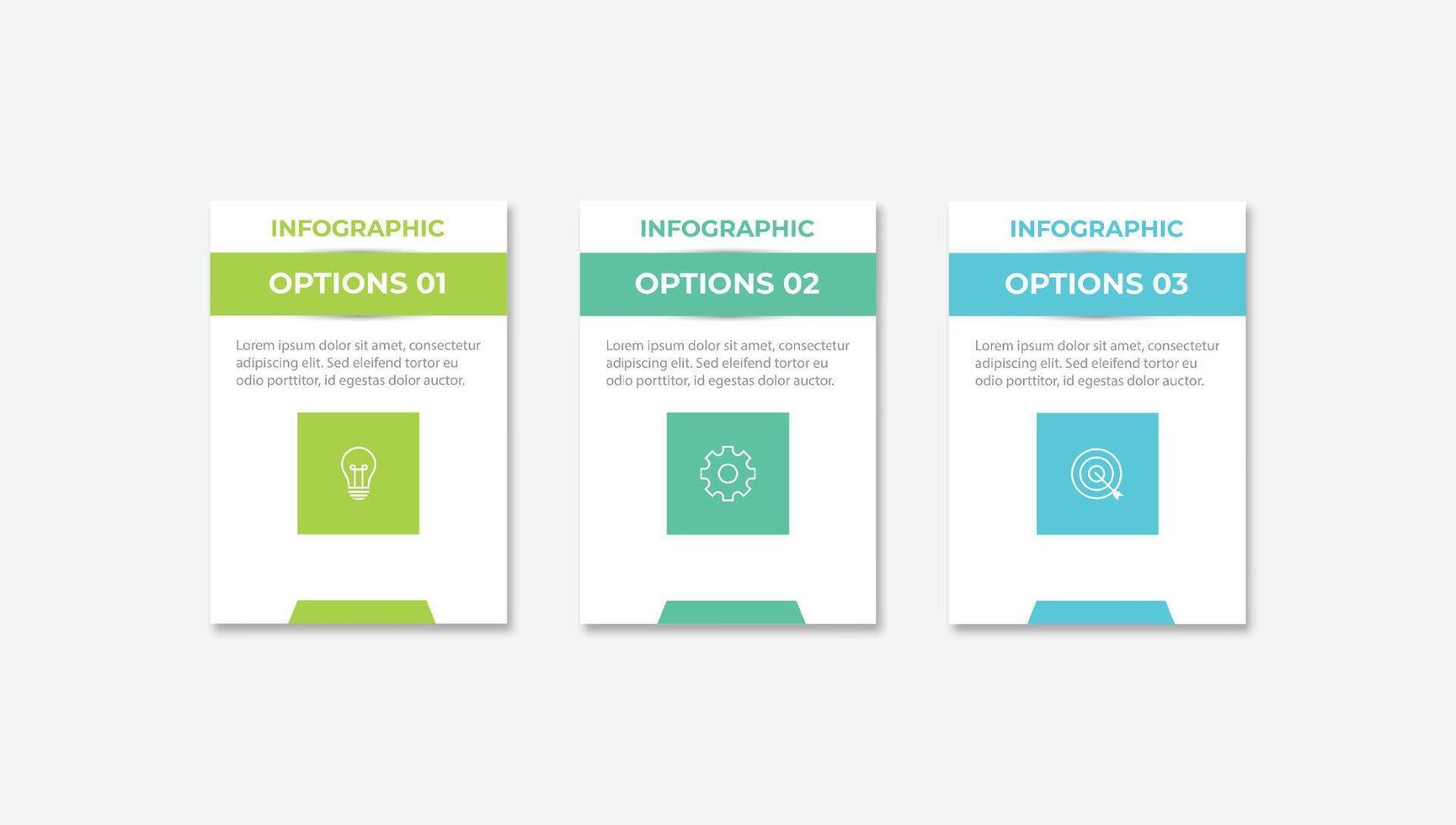 Infographic design template. Creative concept with 3 steps vector
