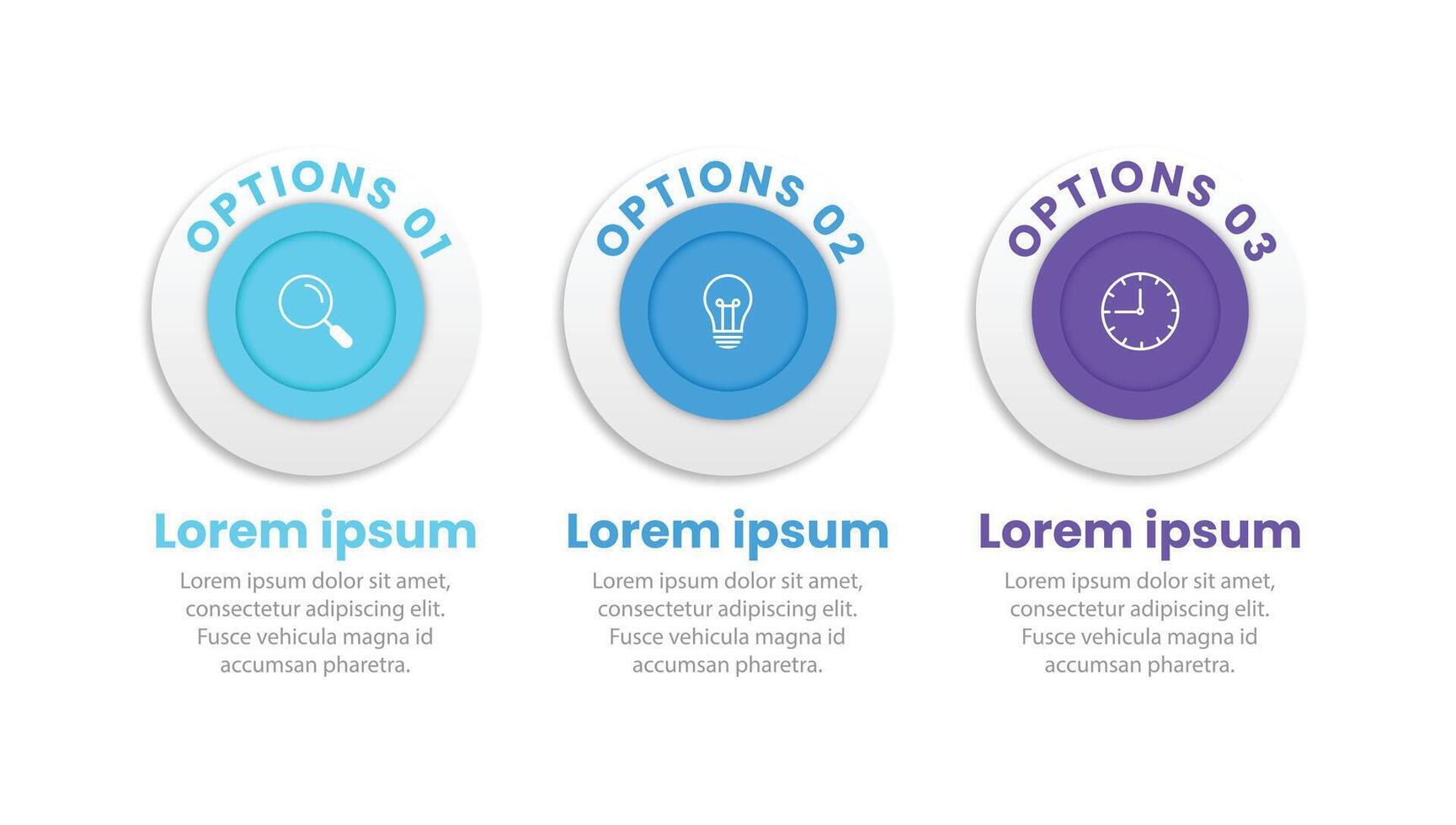 Infographic design template. Creative concept with 3 steps vector