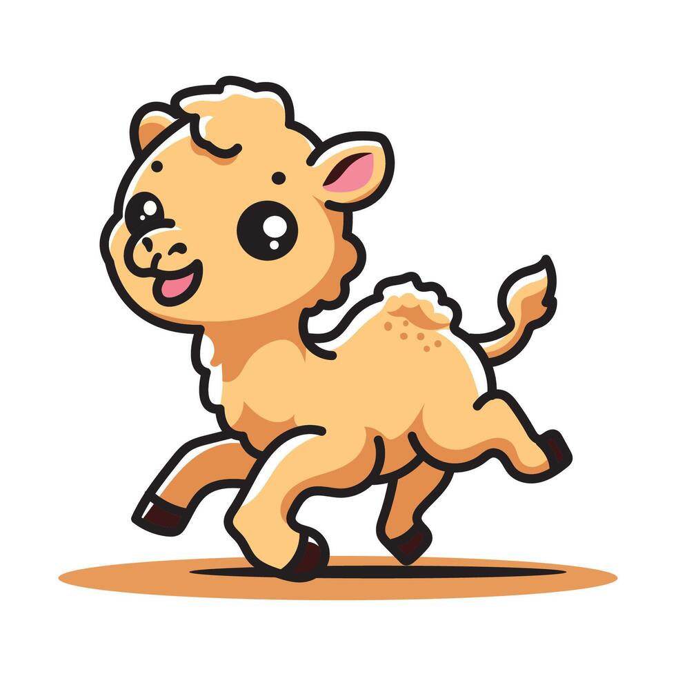 camel cute vector design illustration