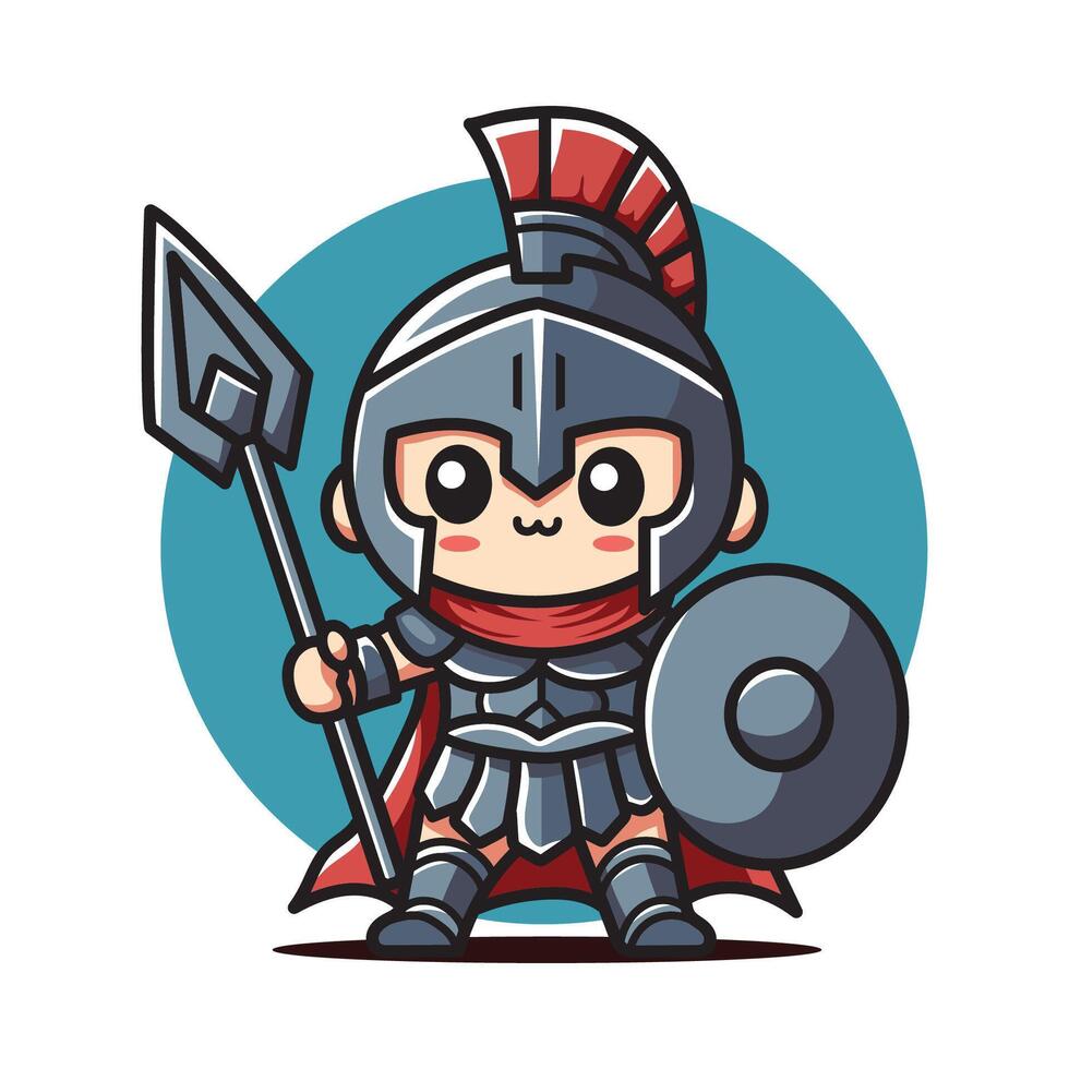 cute spartan design vector illustration