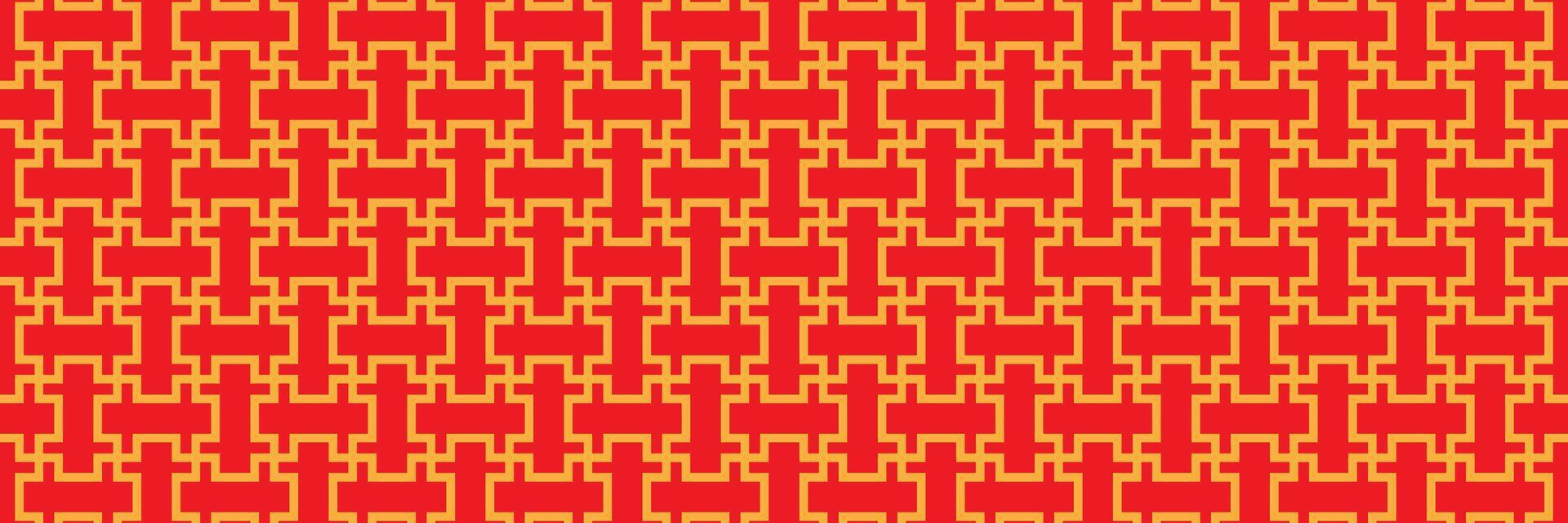 seamless pattern in oriental geometric traditional style vector