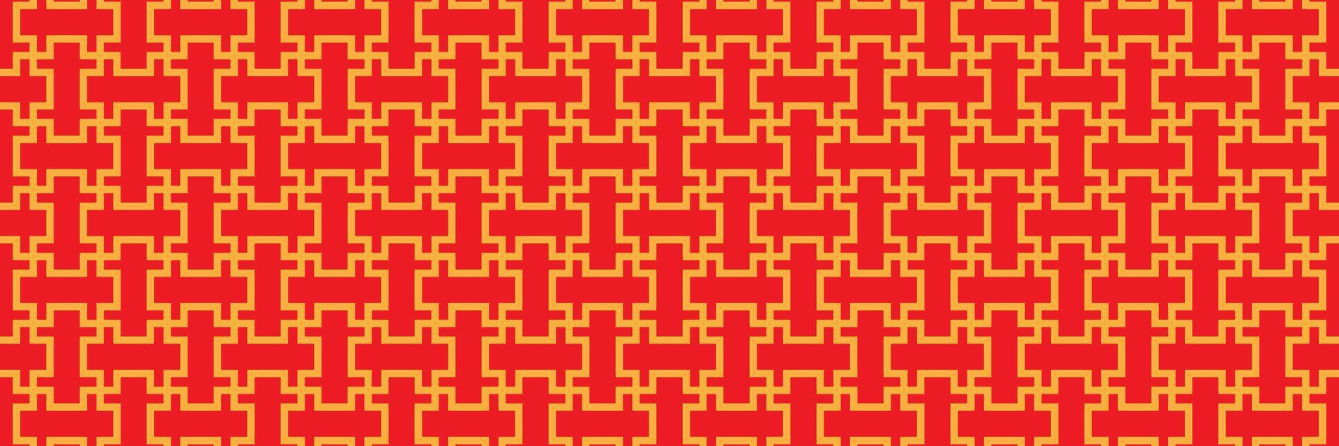 seamless pattern in oriental geometric traditional style vector