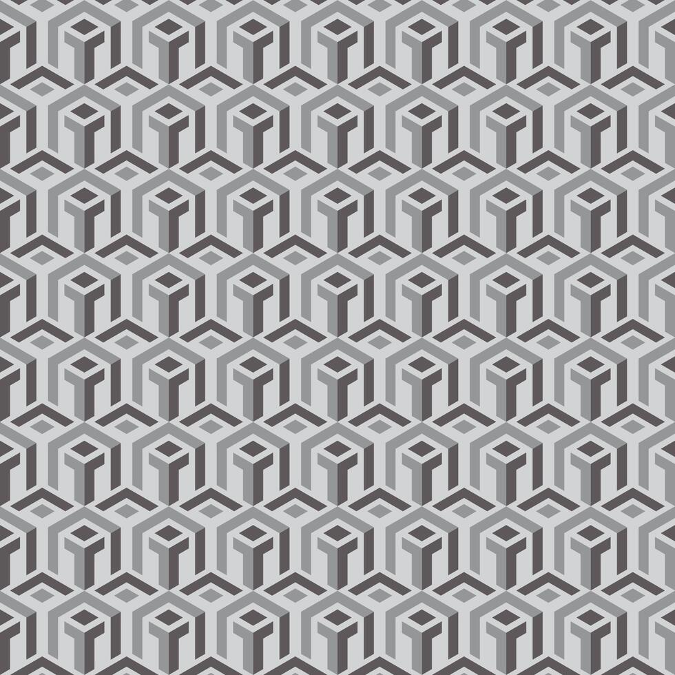 square geometrical seamless pattern background vector