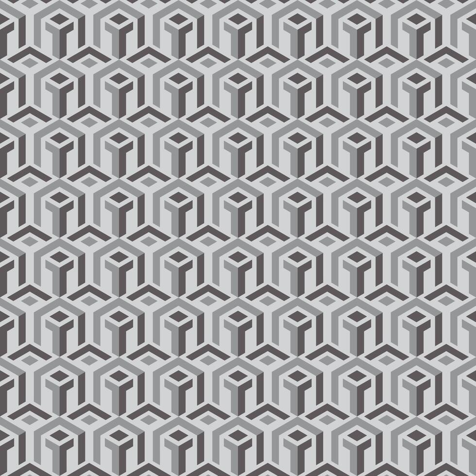 square geometrical seamless pattern background vector
