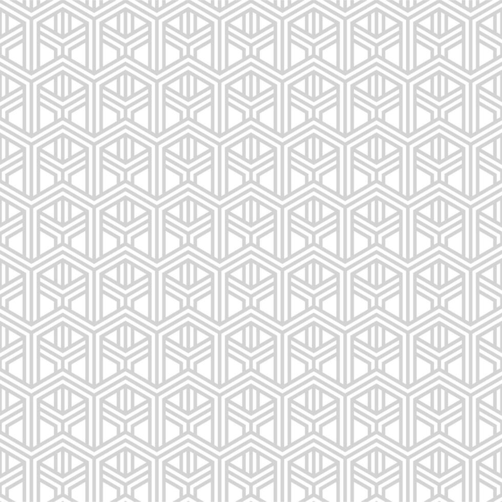 hexagon repeat line seamless pattern vector