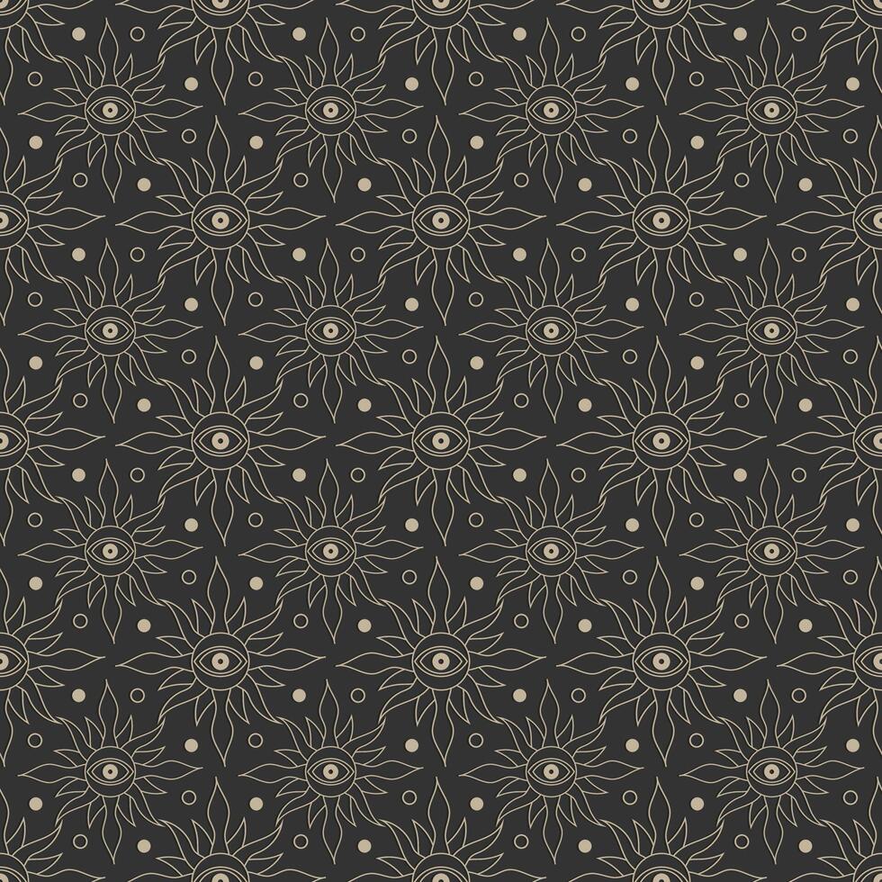modern abstract celestial seamless pattern background vector
