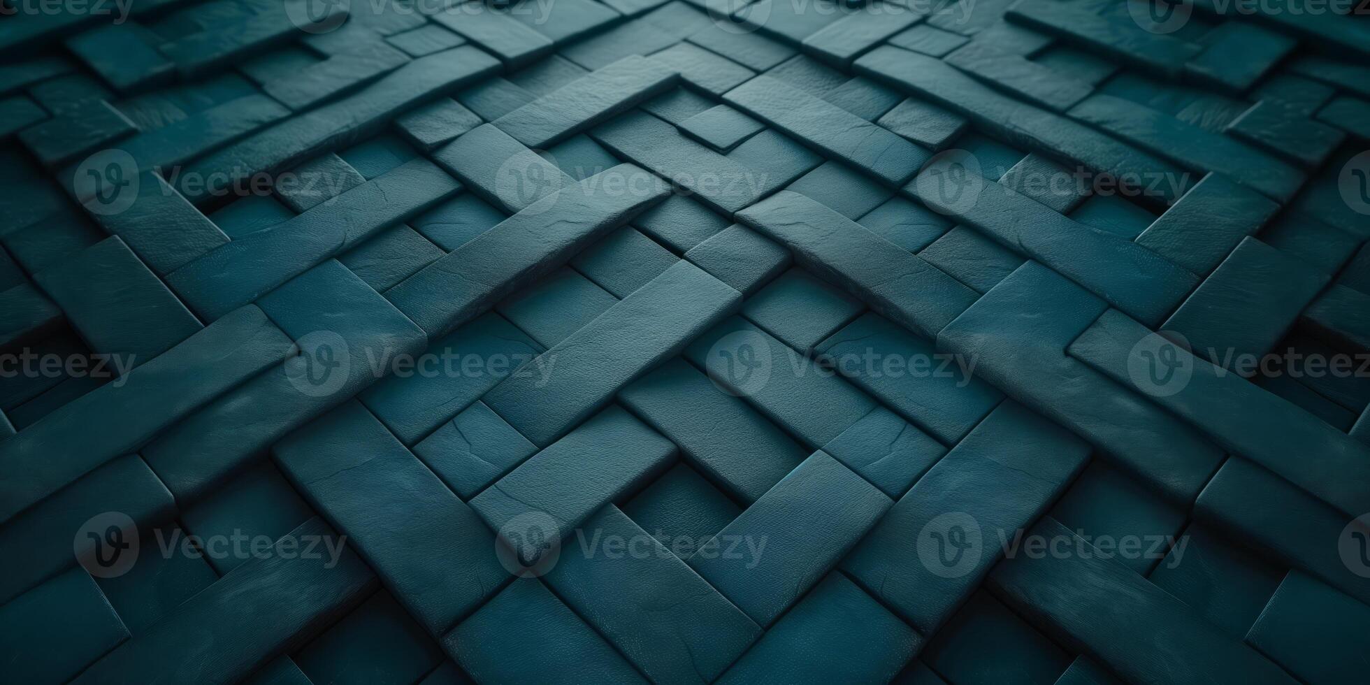 AI generated Abstract blue textured background with woven pattern design photo