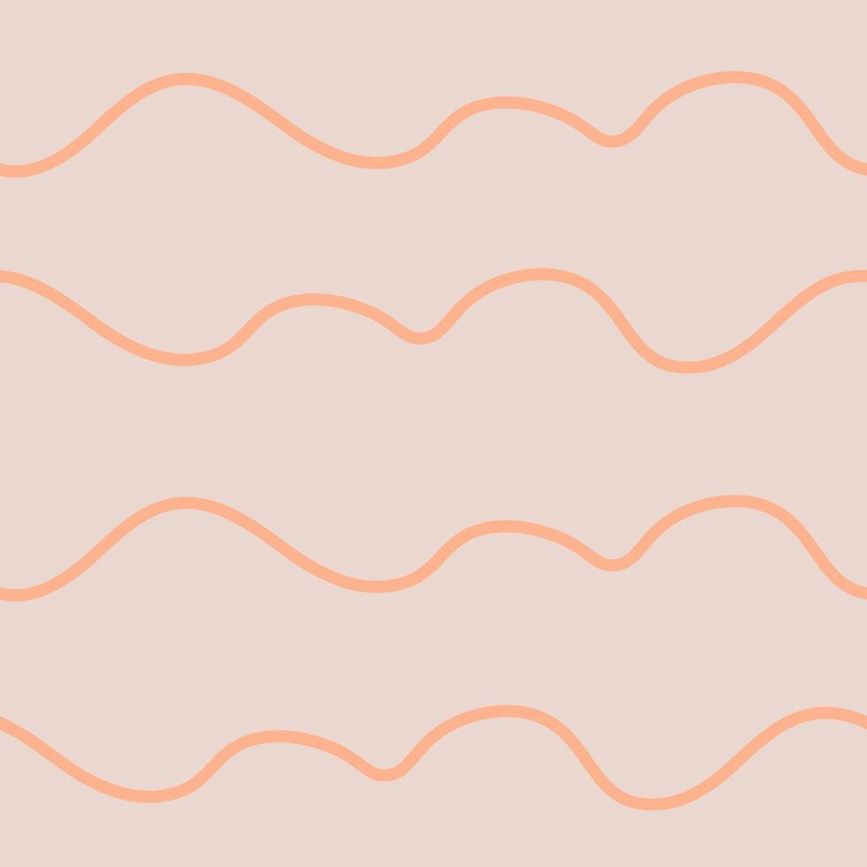 Abstract seamless pattern with curvy stripes vector