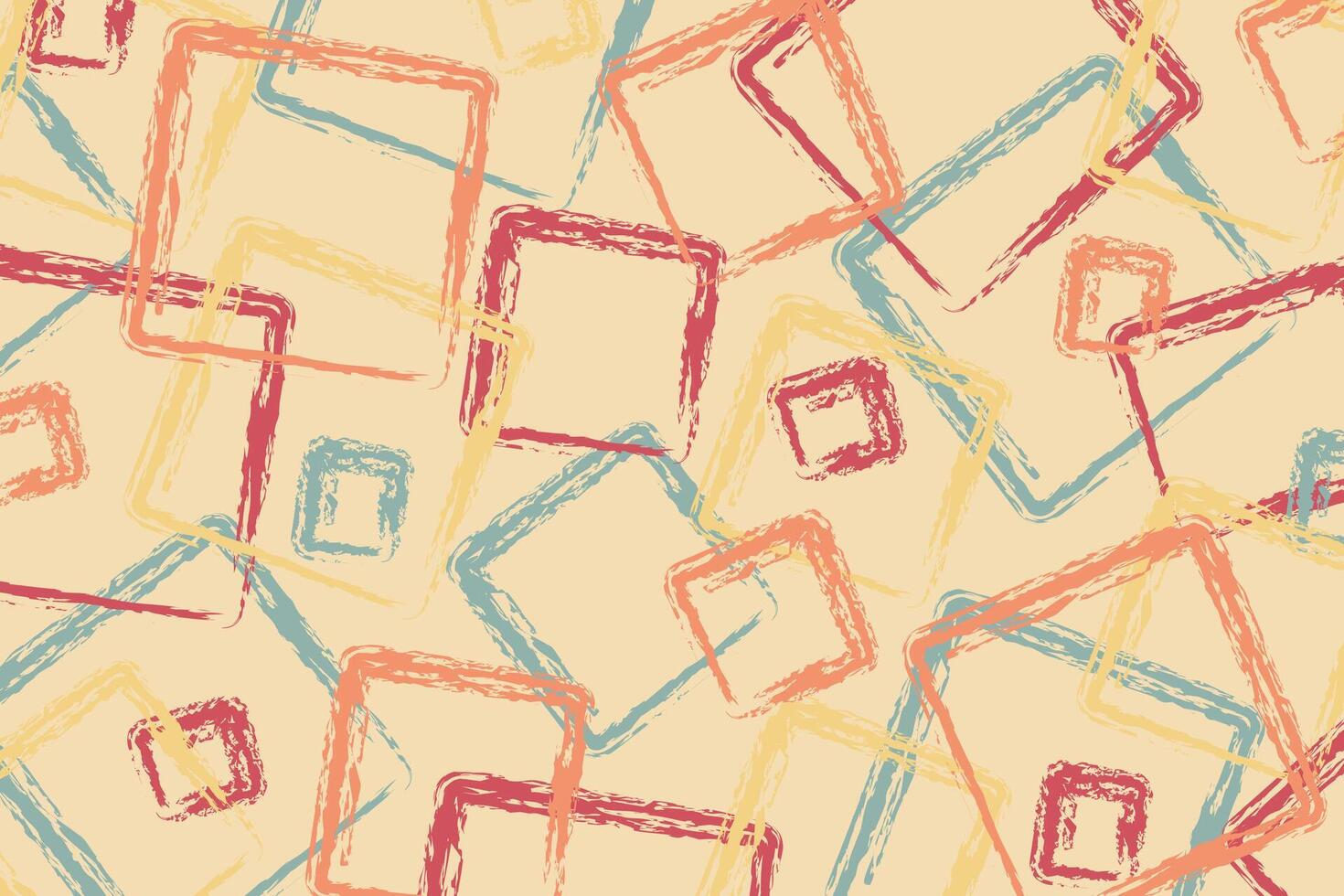 Minimalist abstract brush stroke in the shape of squares.Templates for banner, cover, poster, postcard. Modern trendy background. vector