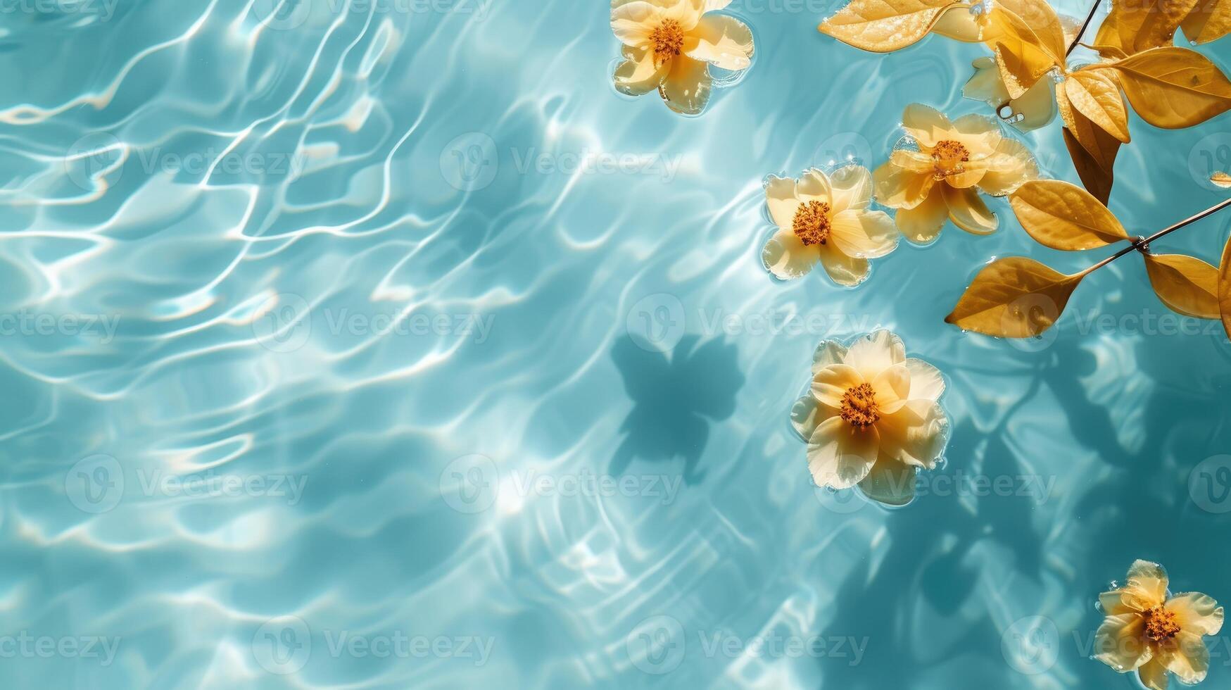 AI generated Serene water backdrop adorned with a soothing blue aqua texture, inviting tranquility, Ai Generated. photo