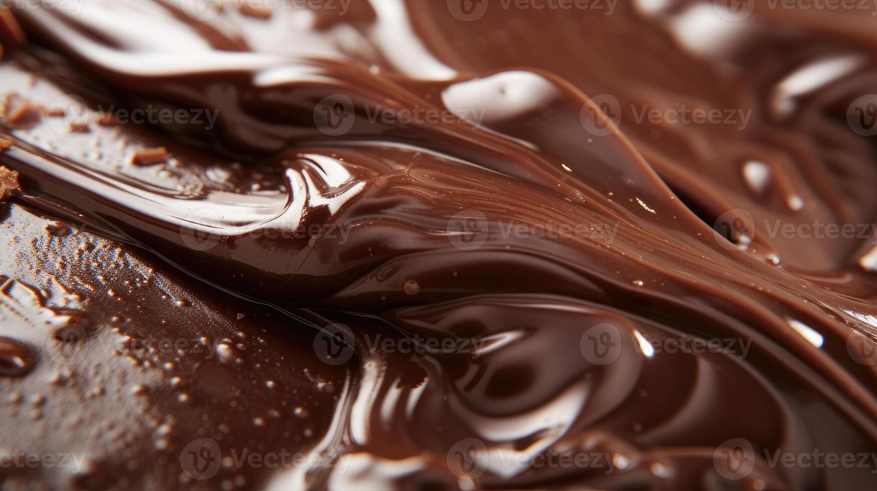 AI generated Smooth milk chocolate creates mesmerizing melted waves, offering a delightful texture. Tempting, Ai Generated. photo