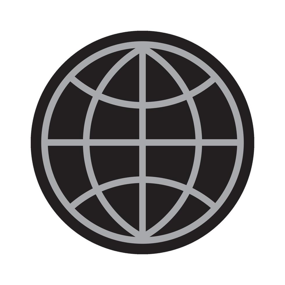 globe icon vector