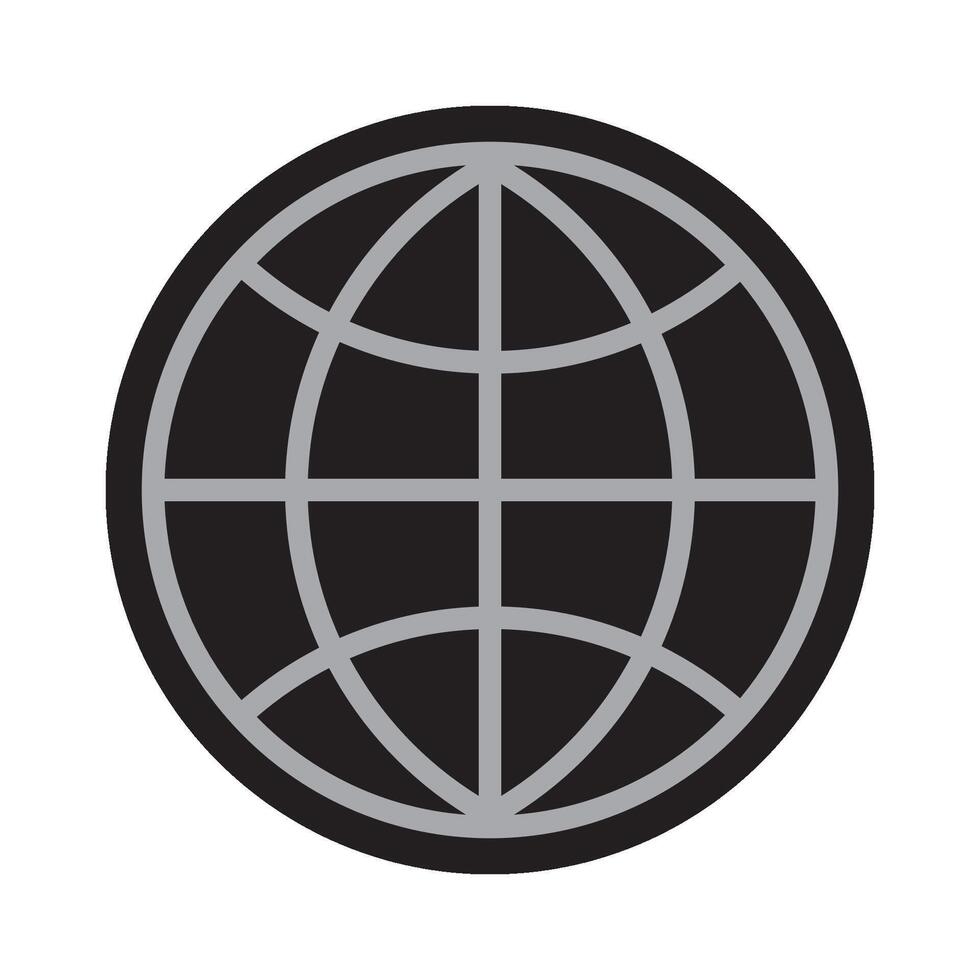 globe icon vector