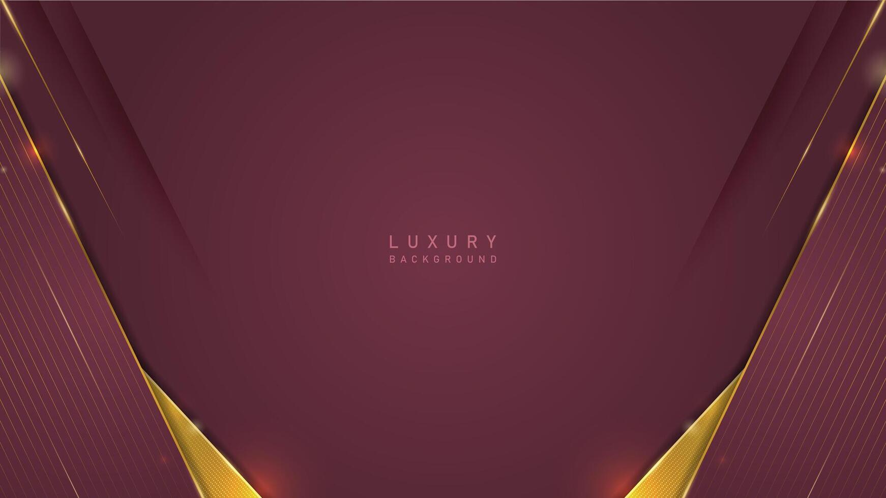 Abstract modern luxury gold line in dark red background. Luxury premium vector design