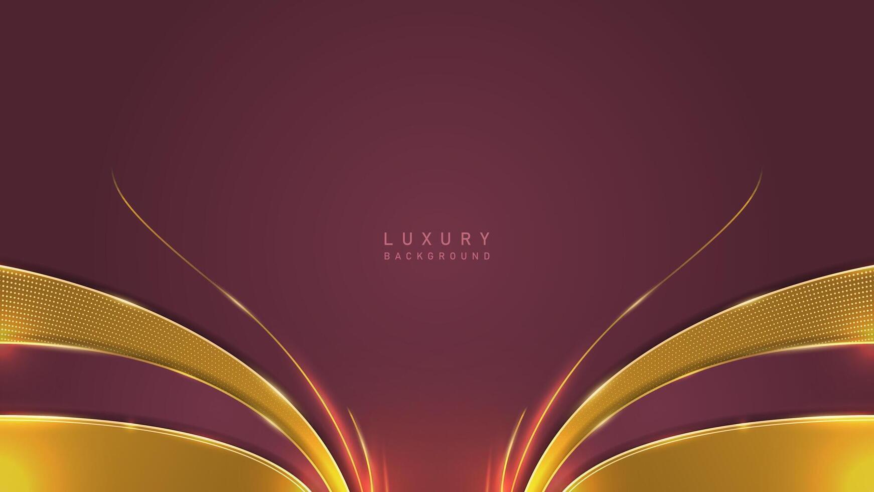 Luxury award dark red background with golden ornament. Luxury premium elegant vector design