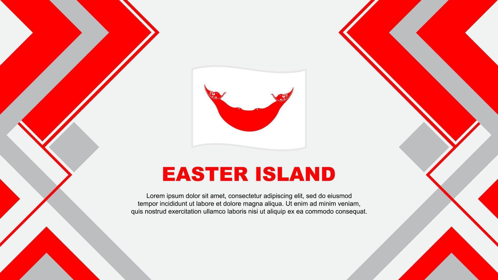 Easter Island Flag Abstract Background Design Template. Easter Island Independence Day Banner Wallpaper Vector Illustration. Easter Island Banner