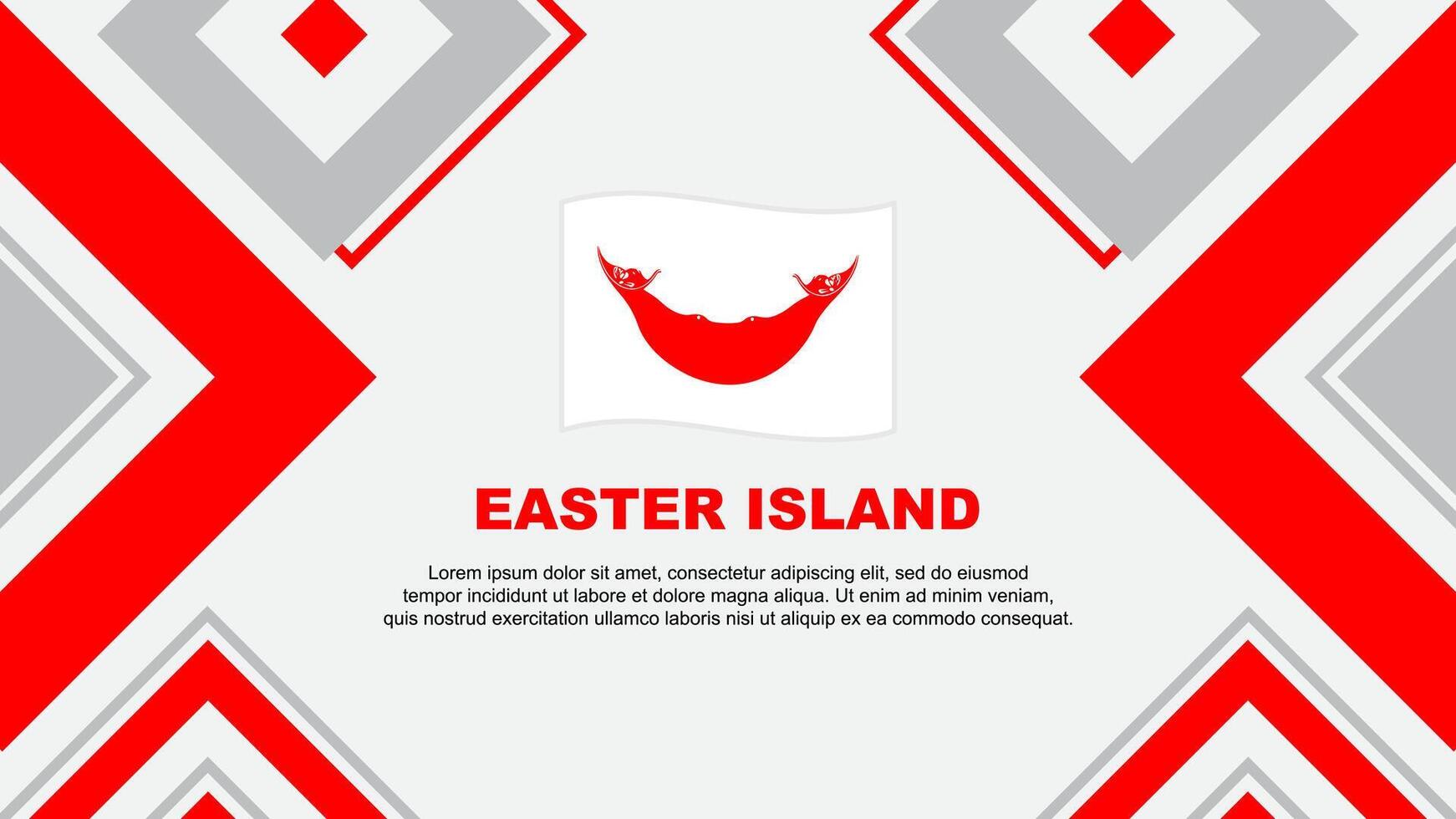 Easter Island Flag Abstract Background Design Template. Easter Island Independence Day Banner Wallpaper Vector Illustration. Easter Island Independence Day