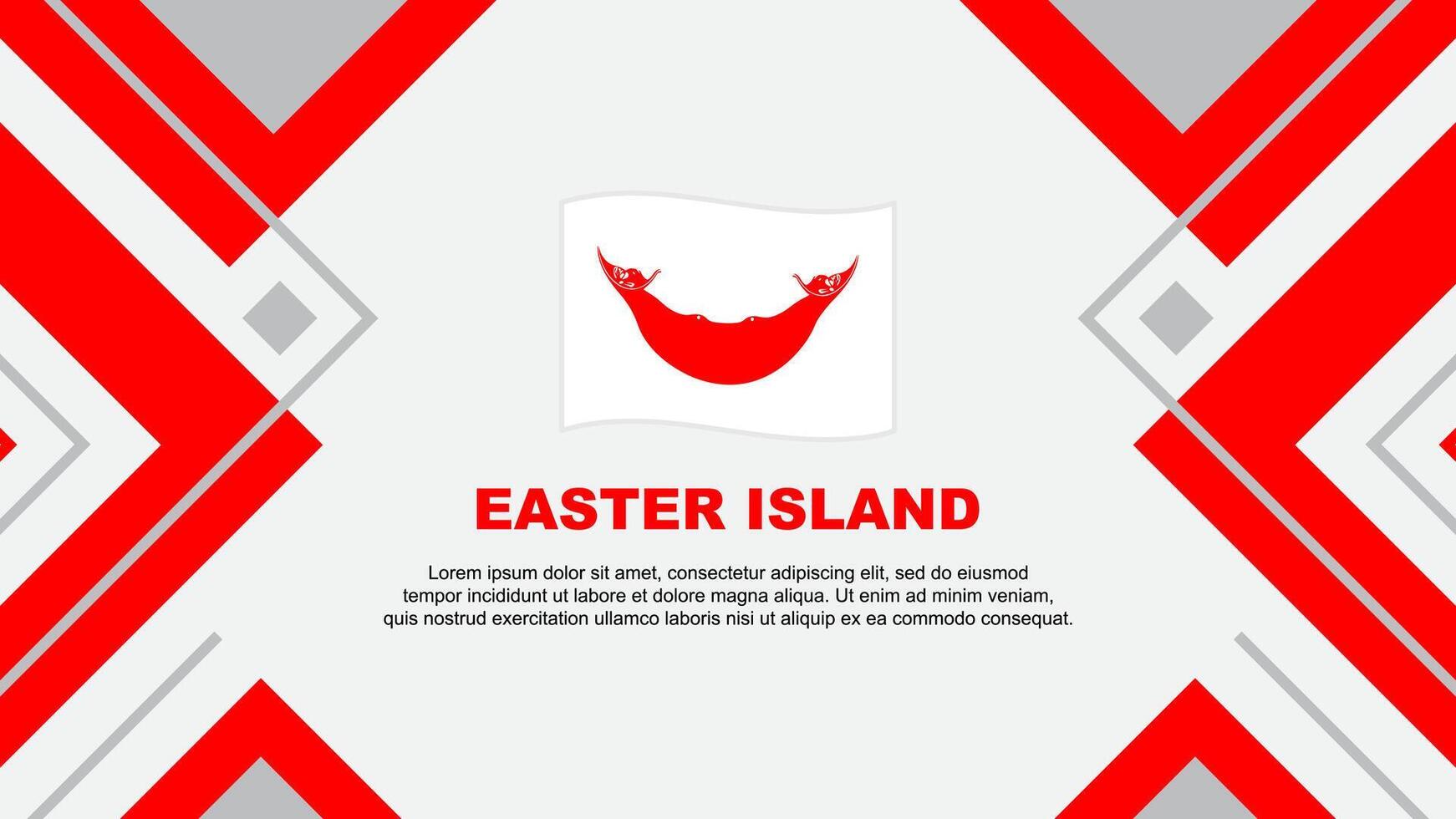 Easter Island Flag Abstract Background Design Template. Easter Island Independence Day Banner Wallpaper Vector Illustration. Easter Island Illustration