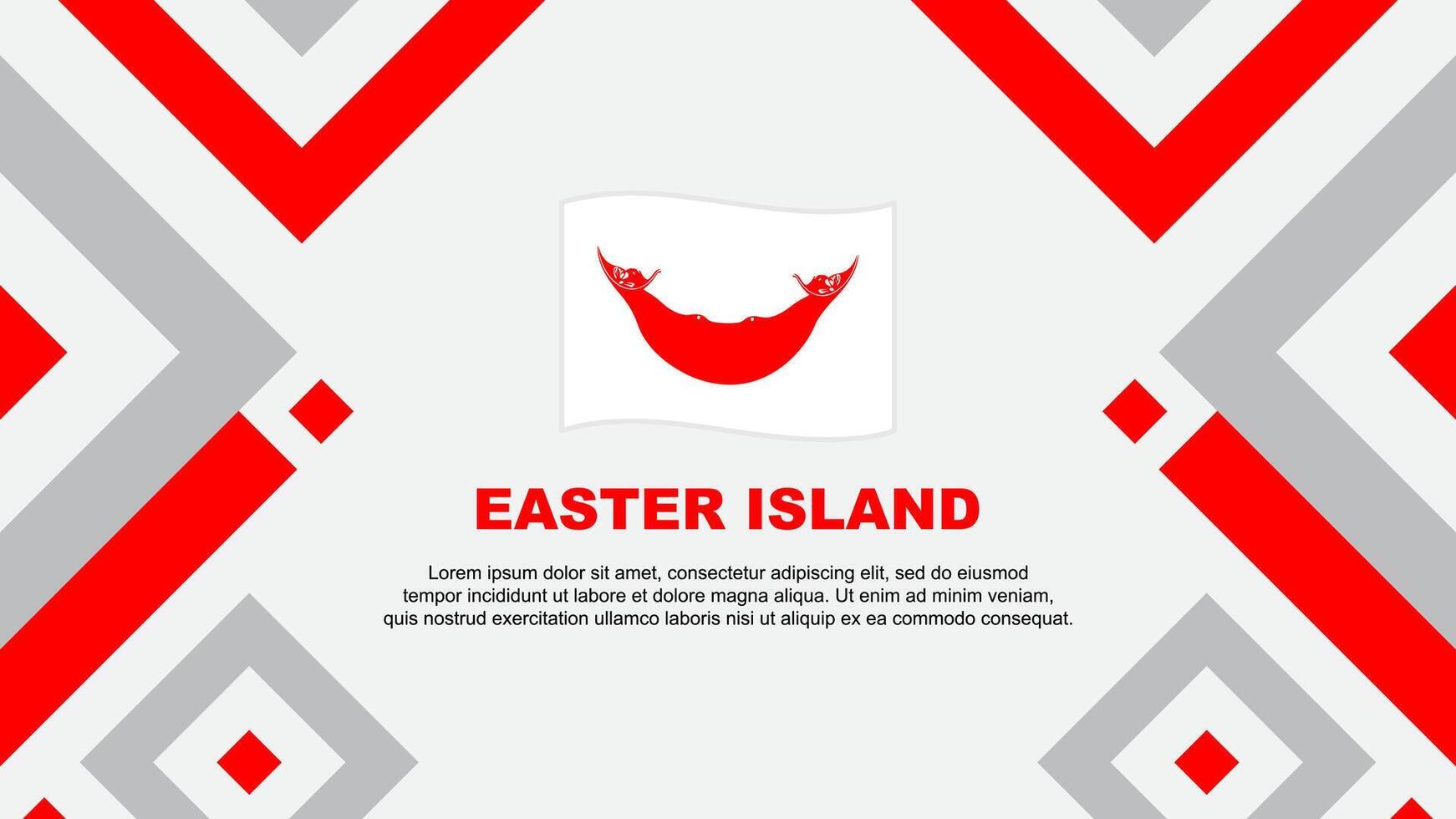 Easter Island Flag Abstract Background Design Template. Easter Island Independence Day Banner Wallpaper Vector Illustration. Easter Island Template