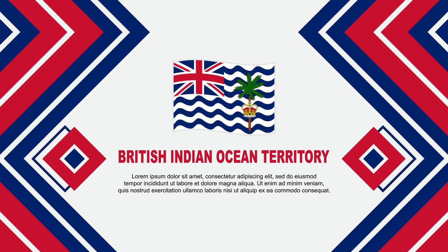 británico indio Oceano territorio bandera resumen antecedentes diseño modelo. independencia día bandera fondo de pantalla vector ilustración. diseño