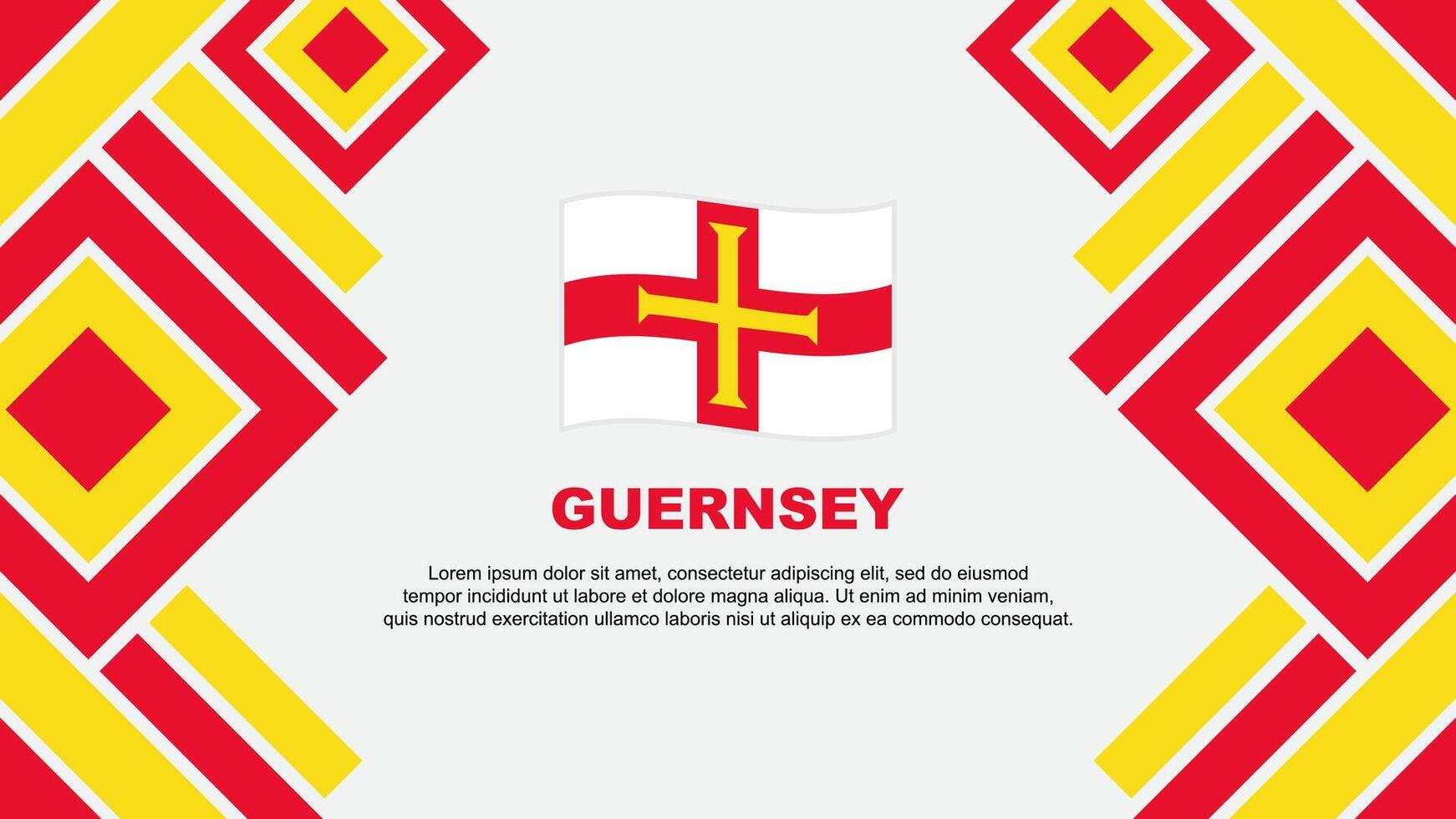 guernsey bandera resumen antecedentes diseño modelo. guernsey independencia día bandera fondo de pantalla vector ilustración. guernsey