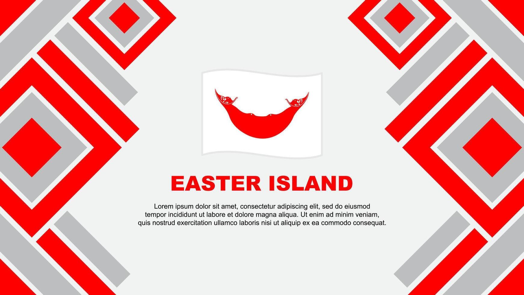 Easter Island Flag Abstract Background Design Template. Easter Island Independence Day Banner Wallpaper Vector Illustration. Easter Island