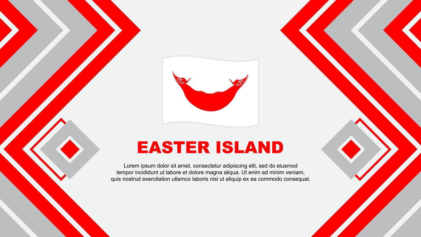 Easter Island Flag Abstract Background Design Template. Easter Island Independence Day Banner Wallpaper Vector Illustration. Easter Island Design