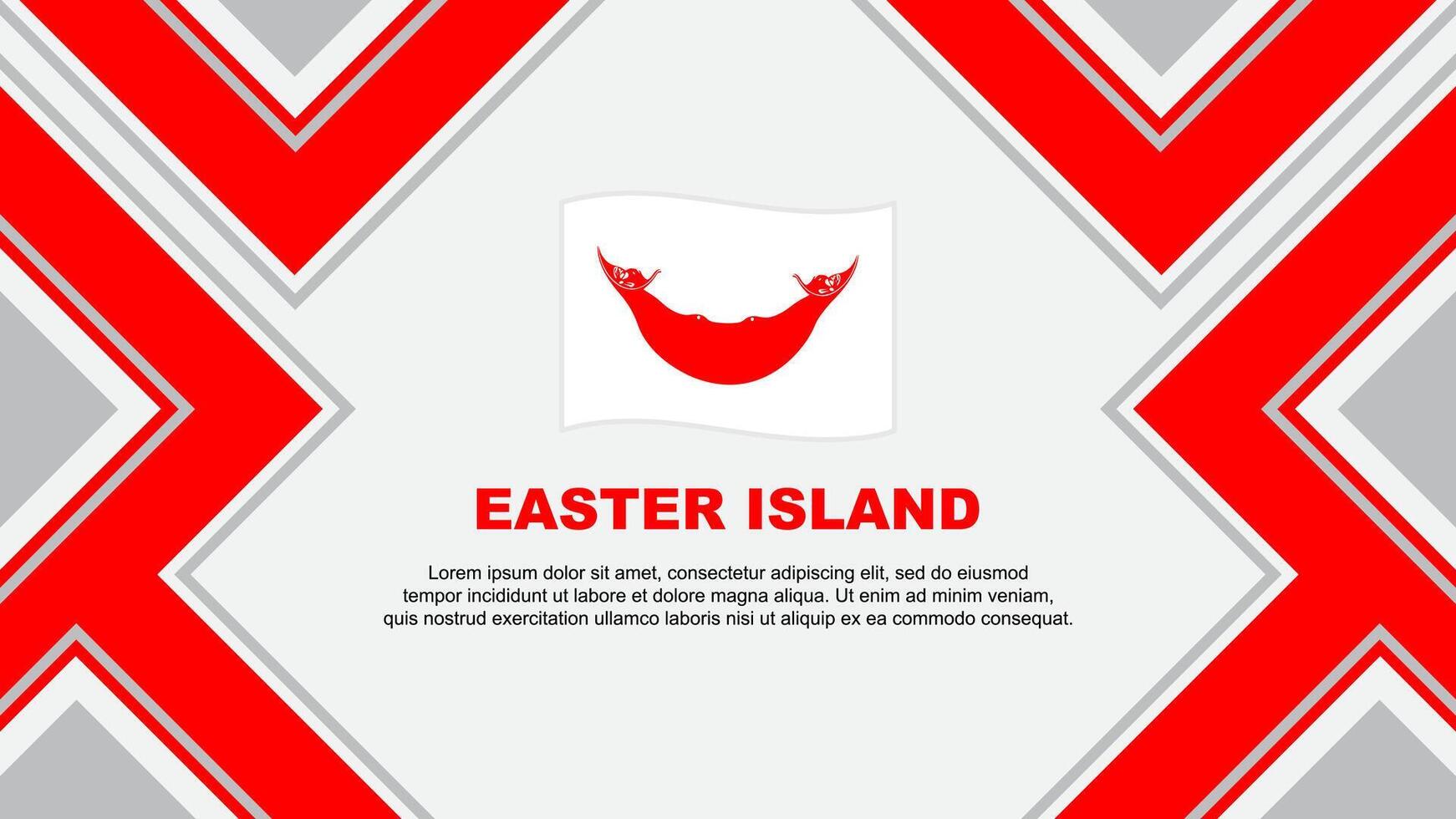 Easter Island Flag Abstract Background Design Template. Easter Island Independence Day Banner Wallpaper Vector Illustration. Easter Island Vector