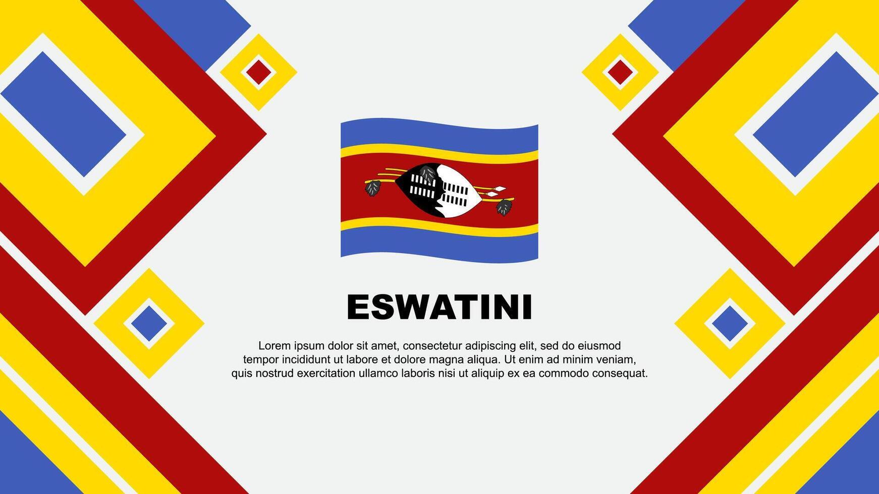 eswatini bandera resumen antecedentes diseño modelo. eswatini independencia día bandera fondo de pantalla vector ilustración. eswatini dibujos animados