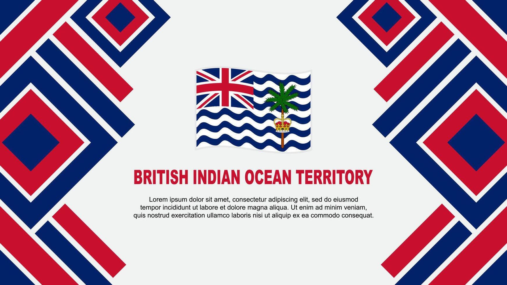 británico indio Oceano territorio bandera resumen antecedentes diseño modelo. independencia día bandera fondo de pantalla vector ilustración