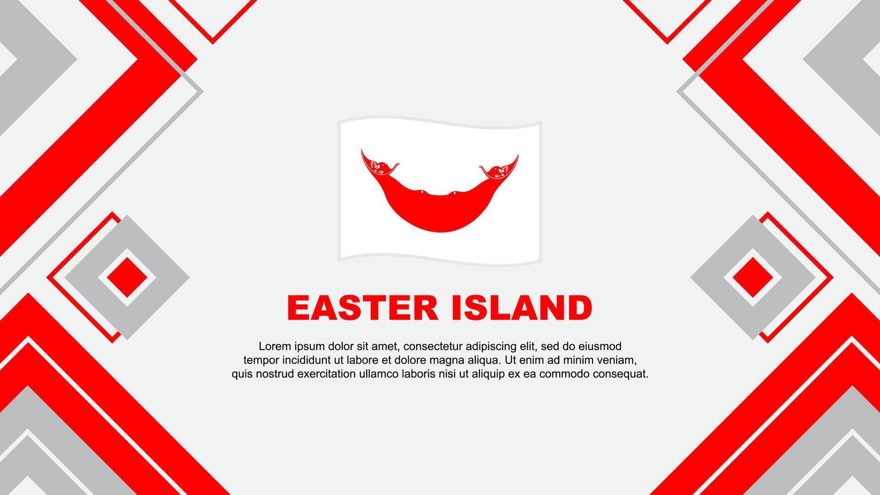 Easter Island Flag Abstract Background Design Template. Easter Island Independence Day Banner Wallpaper Vector Illustration. Easter Island Background