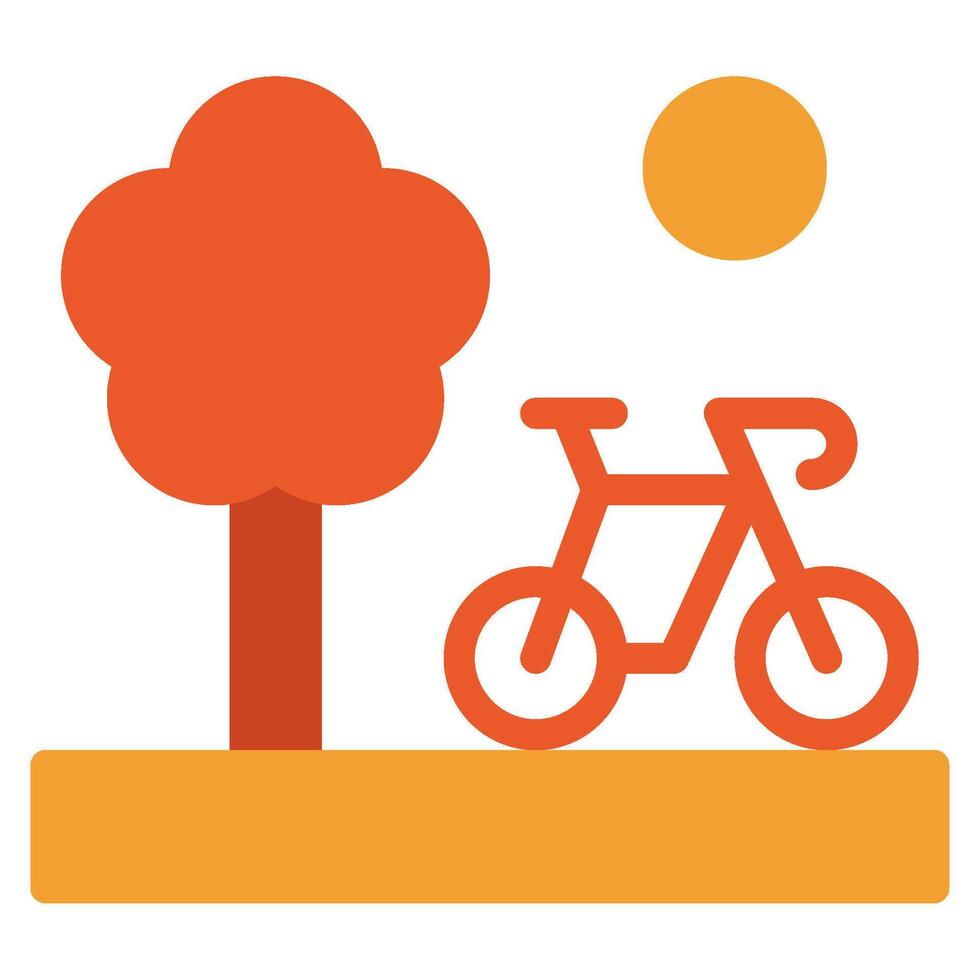 Bicycling Icon Spring, for uiux, web, app, infographic, etc vector